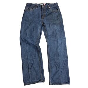 VTG Y2K Retro Baggy Tony Hawk Mens Straight Leg Denim Jeans Medium Wash 32x30